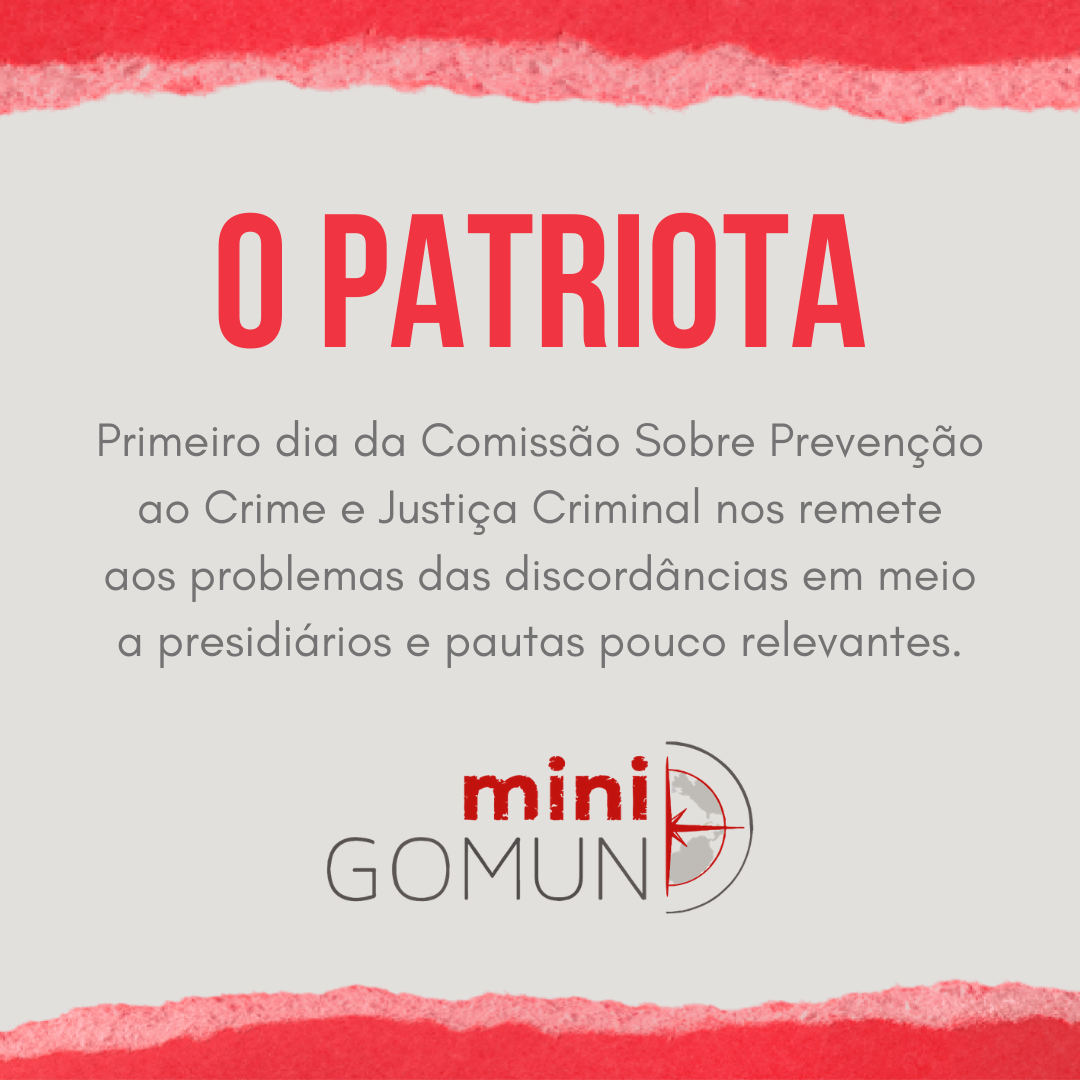 [O Patriota] Primeiro dia da Comissão Sobre Prevenção ao Crime e Justiça Criminal nos remete aos problemas das discordâncias em meio a presidiários e pautas pouco relevantes.